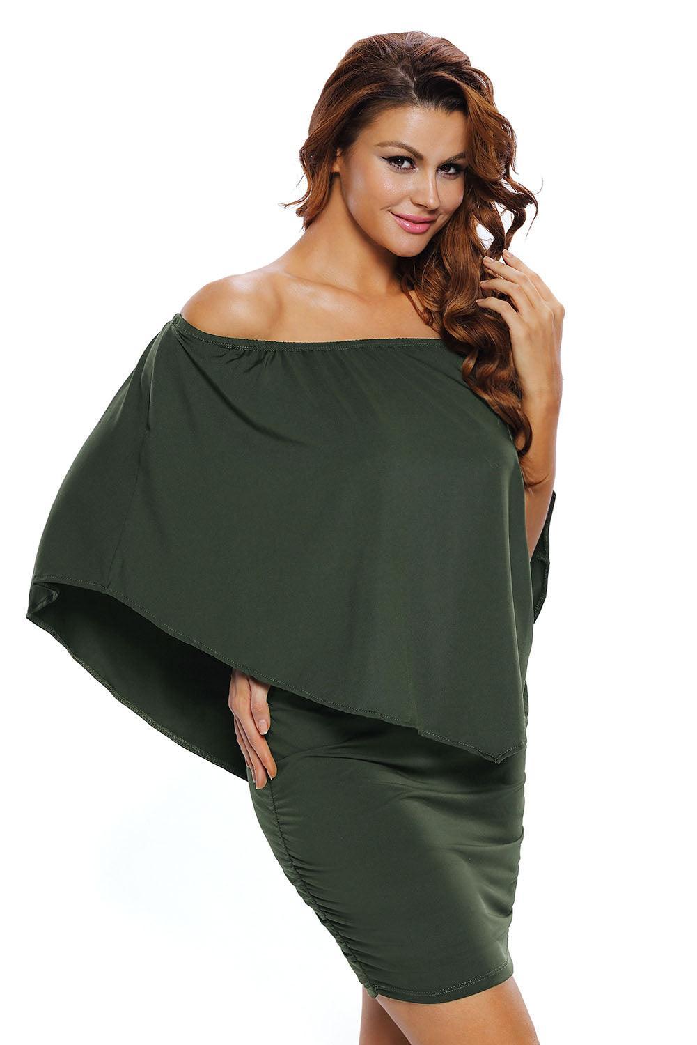 Mini Poncho Jurk met Meerdere Lagen - Mini Dresses - Jurkjes.co