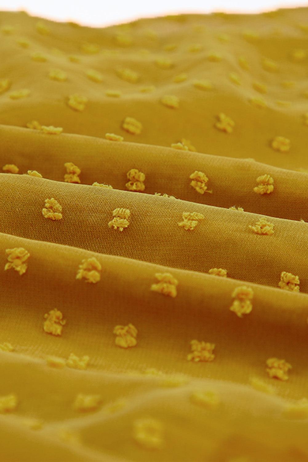 Off-Shoulder Maxi Jurk met Zwitserse Stippen - Maxi Dresses - Jurkjes.co