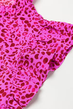 Panterprint Maxi Jurk met Ruches - Maxi Dresses - Jurkjes.co
