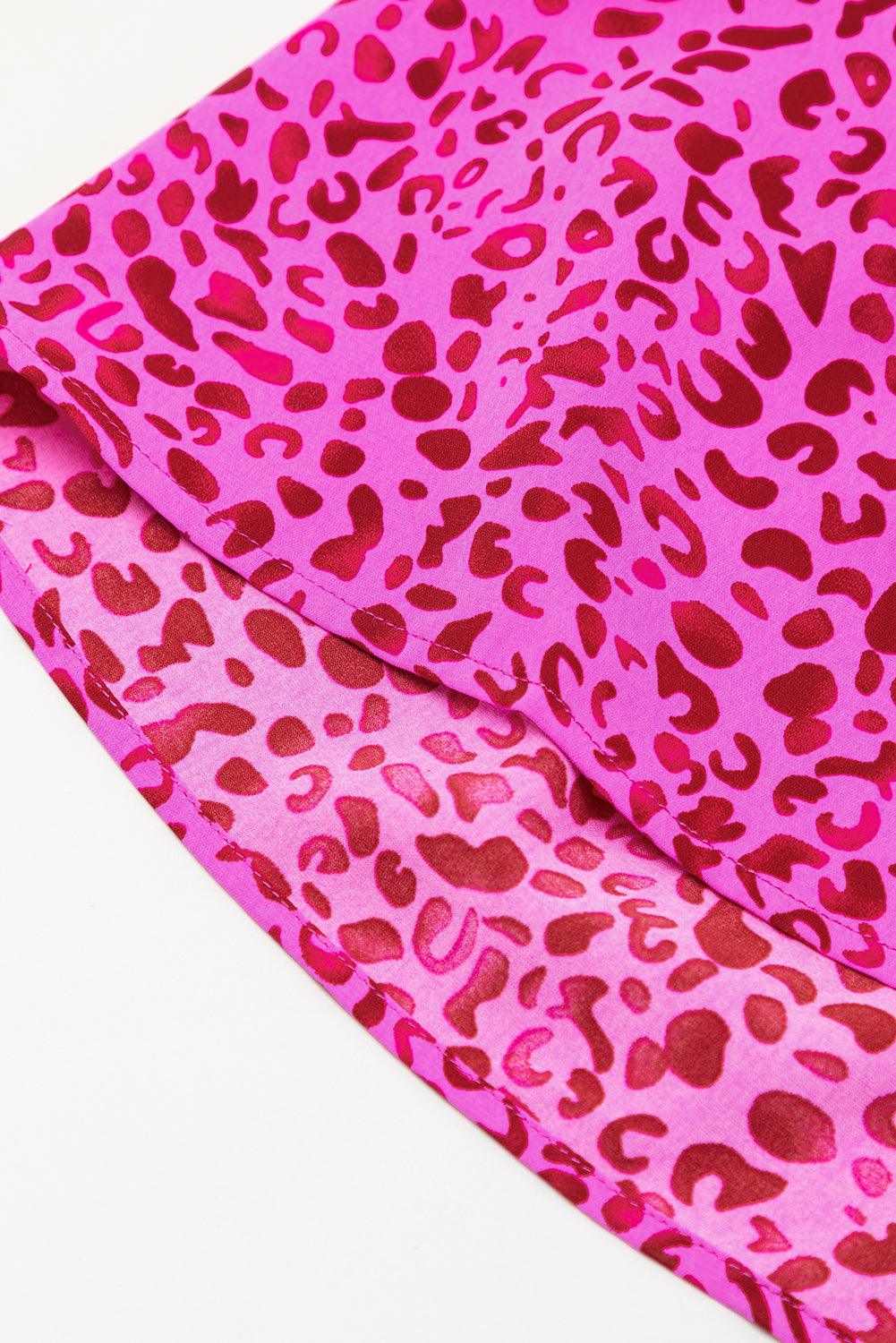 Panterprint Maxi Jurk met Ruches - Maxi Dresses - Jurkjes.co