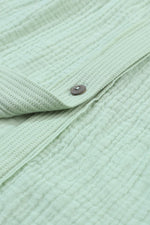 Patchwork Kreukjurk met Pofmouwen - Mini Dresses - Jurkjes.co