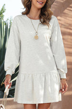 Pofmouw Mini-Jurk met Rucheszoom - Mini Dresses - Jurkjes.co