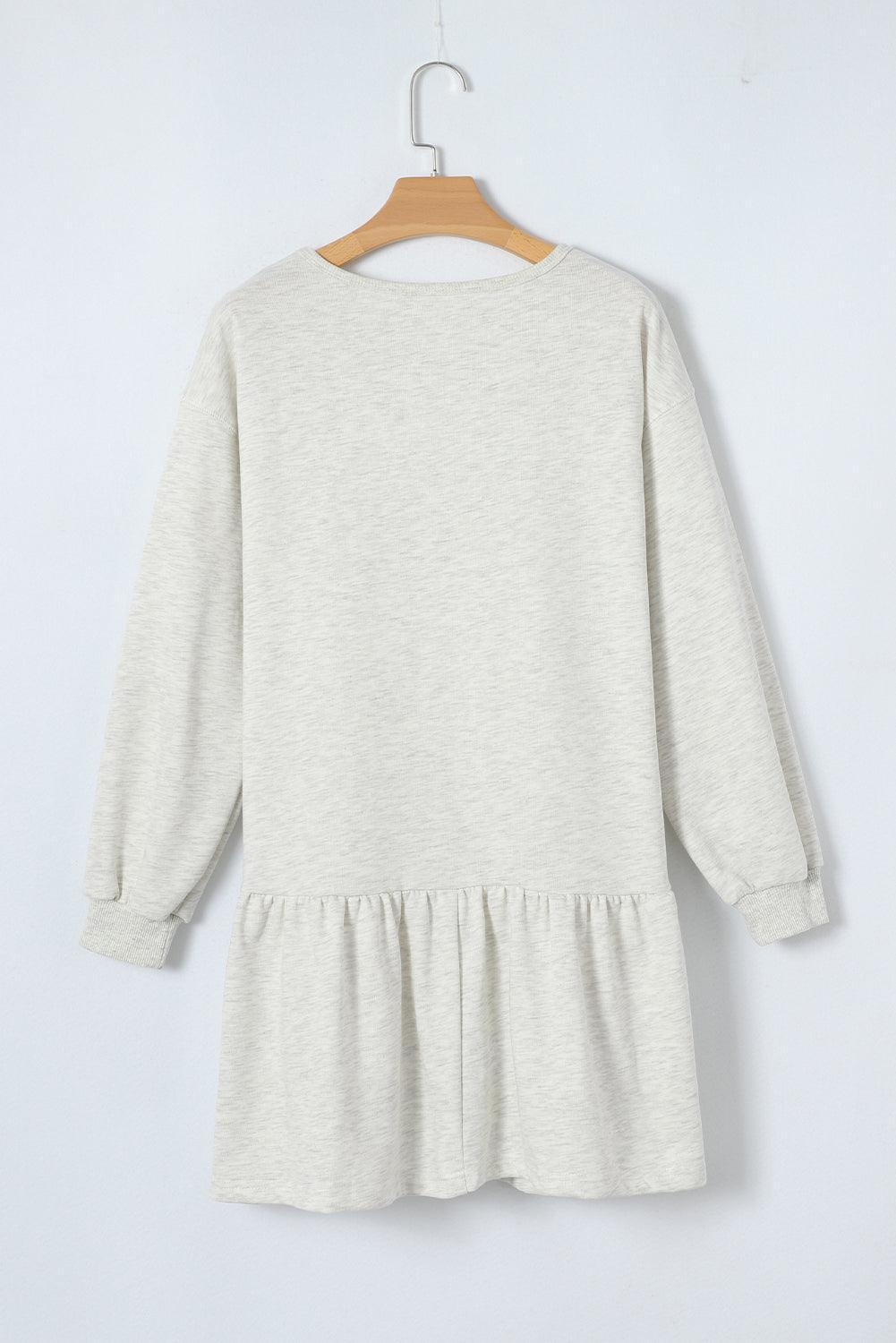 Pofmouw Mini-Jurk met Rucheszoom - Mini Dresses - Jurkjes.co