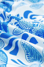 Retro Bloemenprint Mini Jurk met Ruches - Floral Dresses - Jurkjes.co