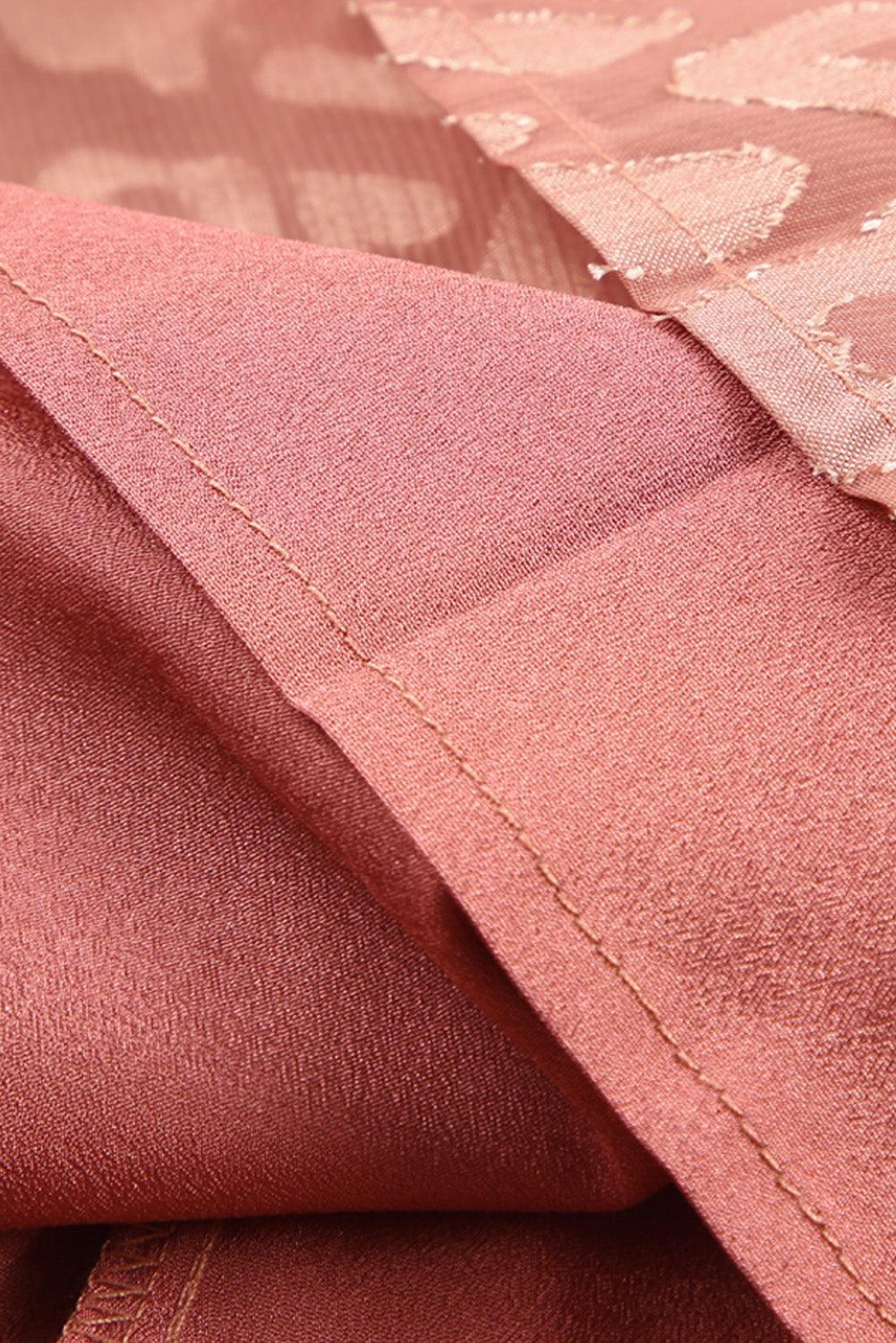 Rhae Jacquard Wikkeljurk met Panterprint - Mini Dresses - Jurkjes.co