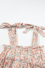 Rozen Bloemenprint Babydoll Mini Jurk - Floral Dresses - Jurkjes.co