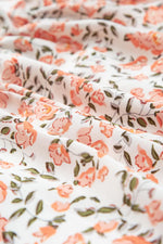 Rozen Bloemenprint Babydoll Mini Jurk - Floral Dresses - Jurkjes.co