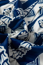 Ruches Jurk met Geometrische Print - Mini Dresses - Jurkjes.co