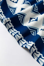 Ruches Jurk met Geometrische Print - Mini Dresses - Jurkjes.co