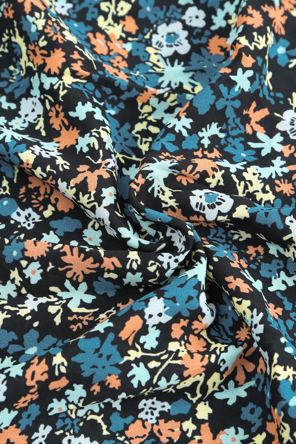 Ruffle Crop Top en Maxi Rok Set met Bloemenprint - Two Piece Dresses - Jurkjes.co