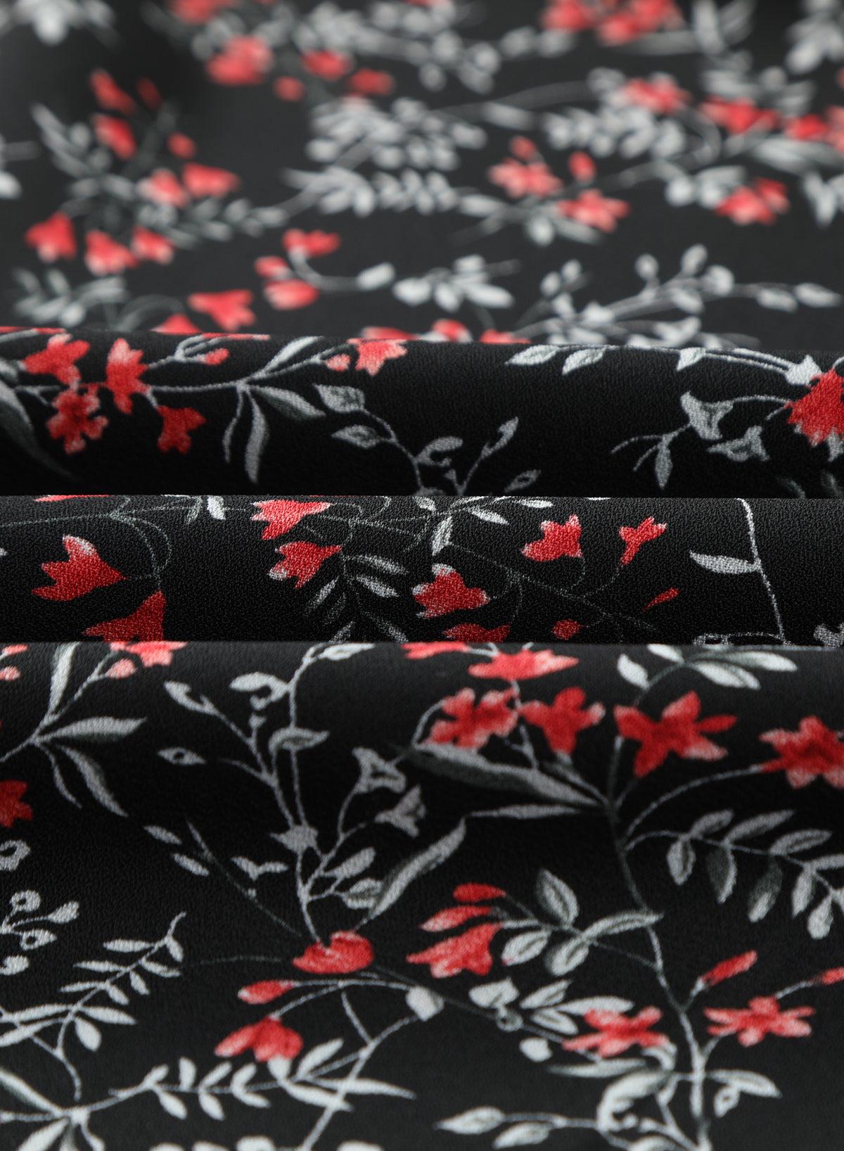 Ruffle Crop Top en Maxi Rok Set met Bloemenprint - Two Piece Dresses - Jurkjes.co