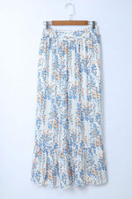 Ruffle Crop Top en Maxi Rok Set met Bloemenprint - Two Piece Dresses - Jurkjes.co