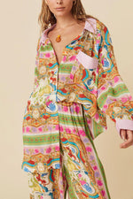 Shirtjurk met Bohemian Bloemenprint - Floral Dresses - Jurkjes.co