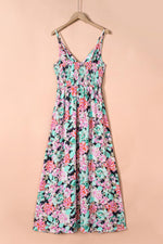 Sling V-hals Maxi Jurk met Bloemen - Maxi Dresses - Jurkjes.co