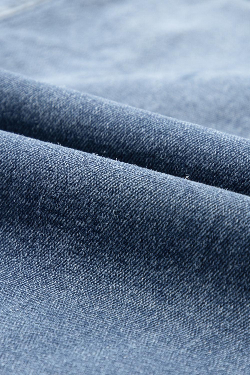 Split Midi Denim Rok met Vier Zakken - Skirts & Petticoat - Jurkjes.co