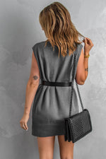 Stijlvolle Gebreide Mouwloze Trui Jurk - Sweater Dresses - Jurkjes.co