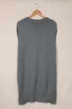 Stijlvolle Gebreide Mouwloze Trui Jurk - Sweater Dresses - Jurkjes.co