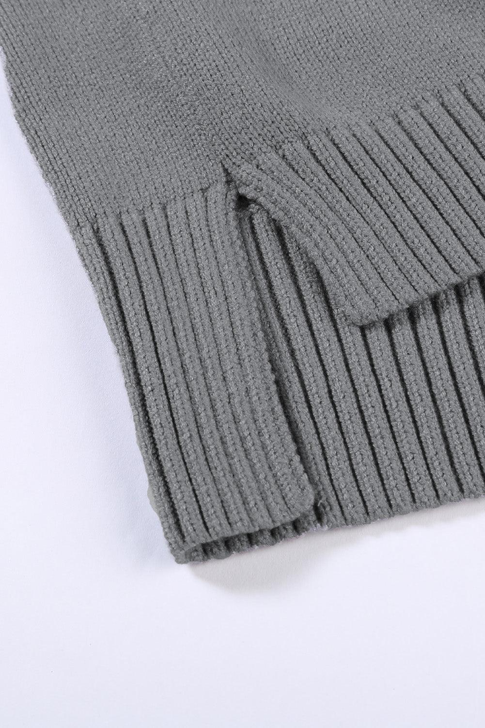 Stijlvolle Gebreide Mouwloze Trui Jurk - Sweater Dresses - Jurkjes.co