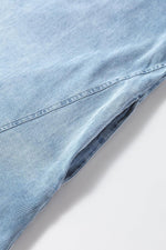 Stijlvolle Mouwloze Chambray Jurk - Mini Dresses - Jurkjes.co