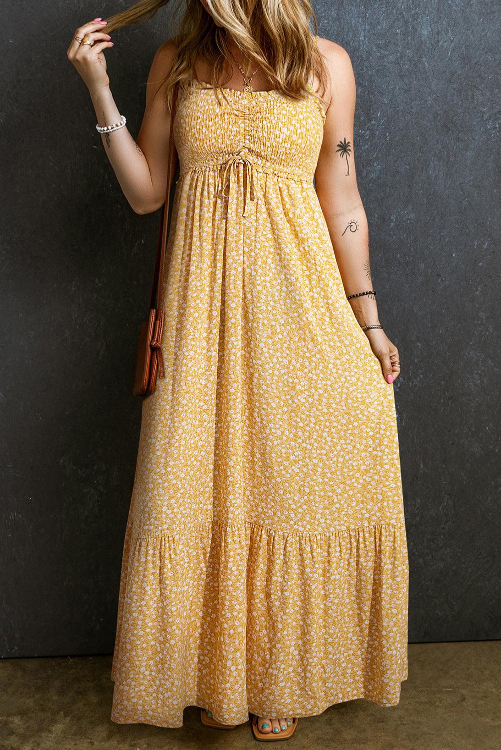 Subtiele Bloemen Maxi-Jurk - Maxi Dresses - Jurkjes.co