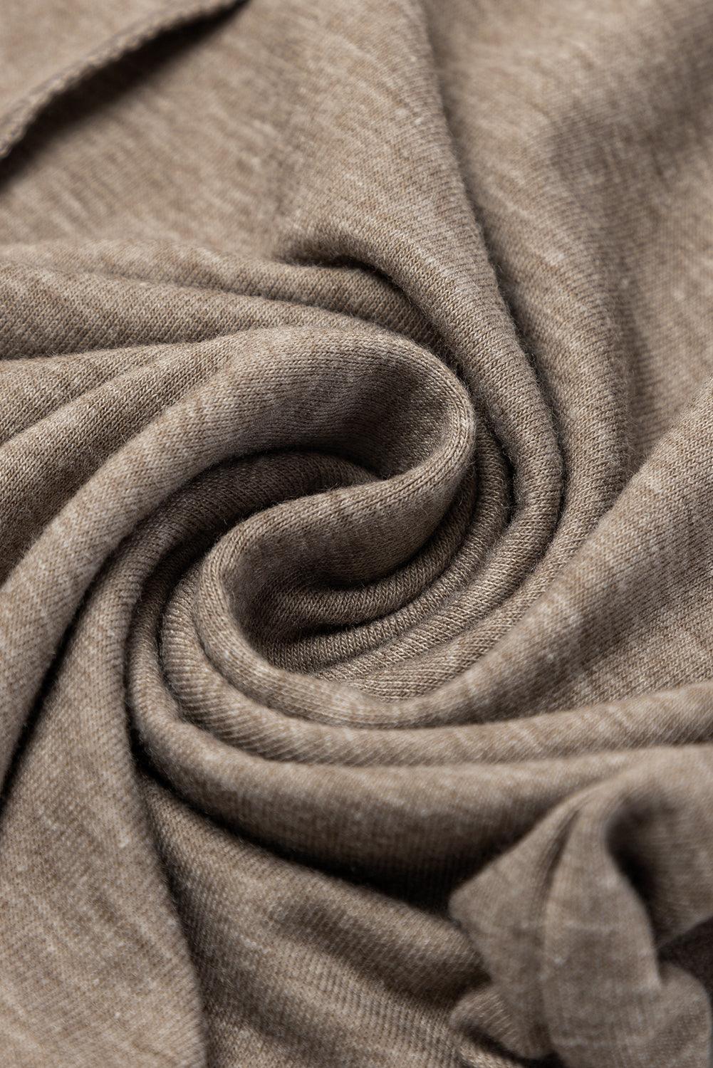 T-shirt Jurk met Omgeslagen Mouwen en Naad - T Shirt Dresses - Jurkjes.co