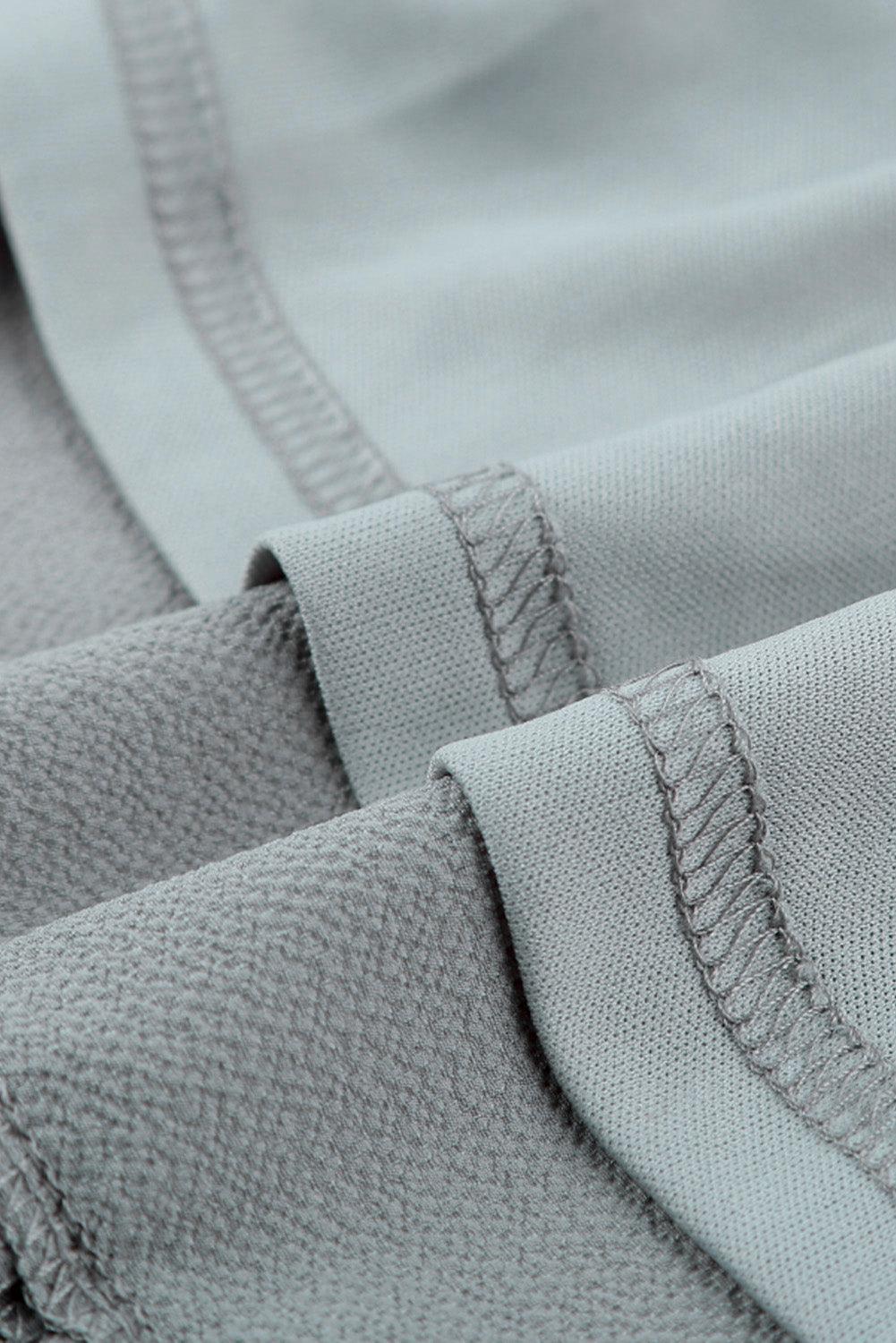 V-hals Ruche Gelaagde Mini Jurk - Mini Dresses - Jurkjes.co