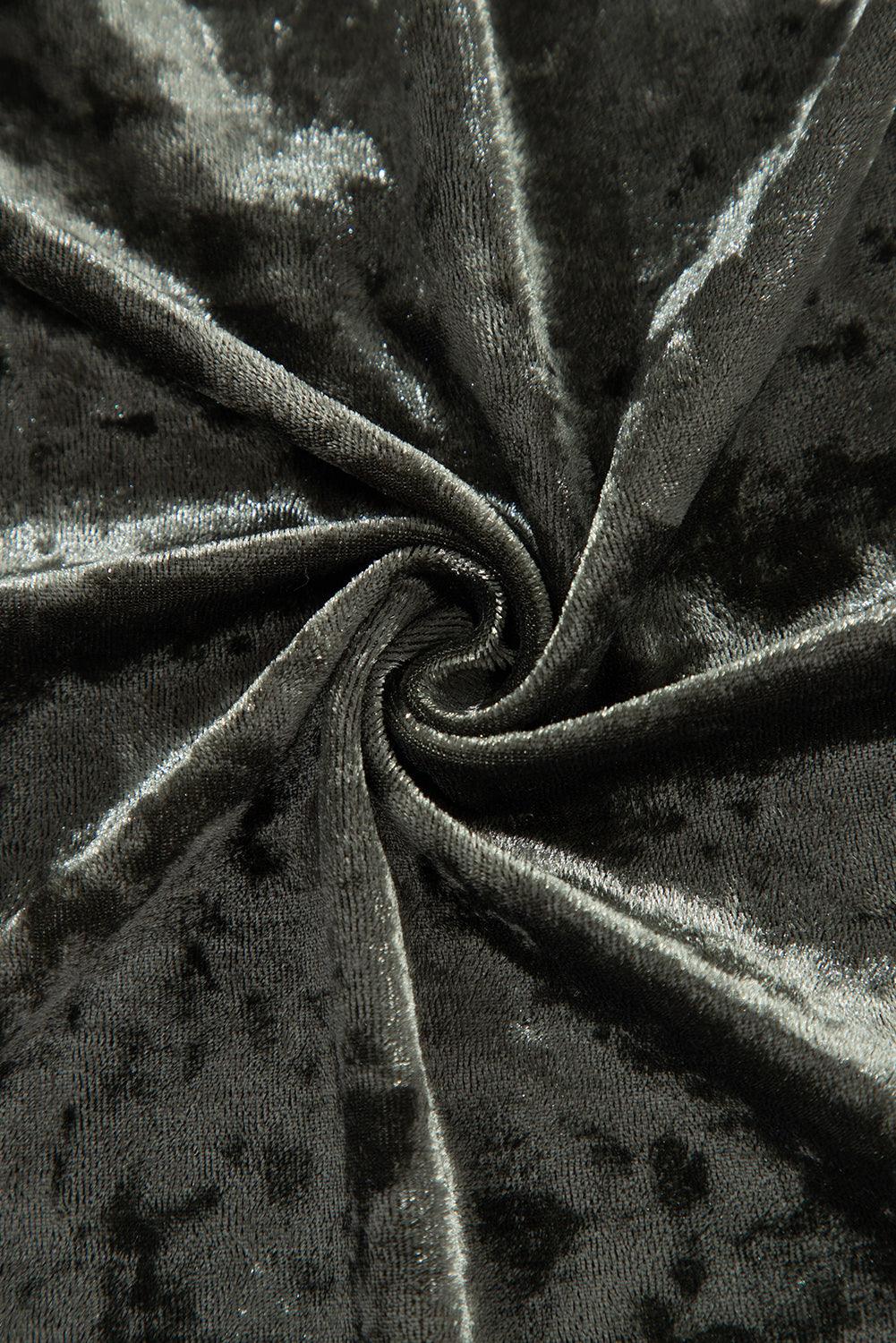 Velvet Jurk met Zakken en V-Hals - Mini Dresses - Jurkjes.co