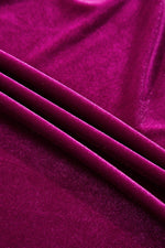 Velvet Maxi Jurk met Korte Mouwen en Gelaagde Rok - Maxi Dresses - Jurkjes.co