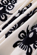 Western Patroon Mini Jurk met Kwastjes en V-hals - Mini Dresses - Jurkjes.co