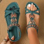 Bohemian Sandalen met Kralendetails