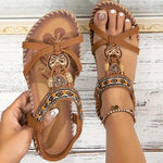 Bohemian Sandalen met Kralendetails