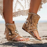 Boho Sandalen met Franjes en Schelpen