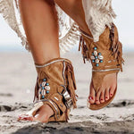 Boho Sandalen met Franjes en Schelpen