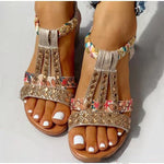Boho Sandalen met Rhinestones