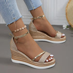 Chic Orthopedische Sandalen met Wedge Hak