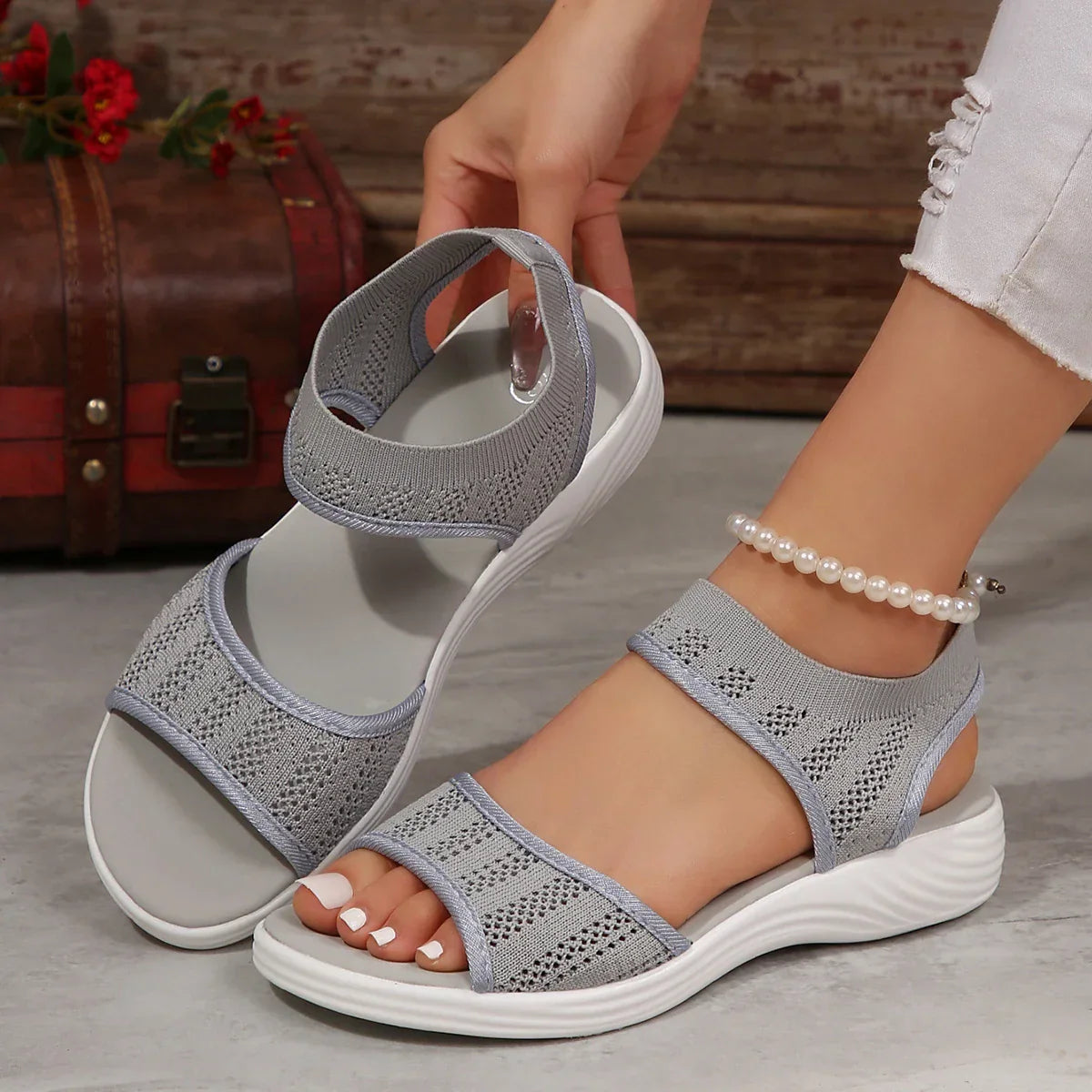 Comfortabele Sandalen met Elastische Band