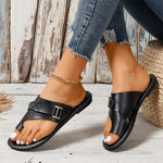 Comfortabele Sandalen met Metallic Details