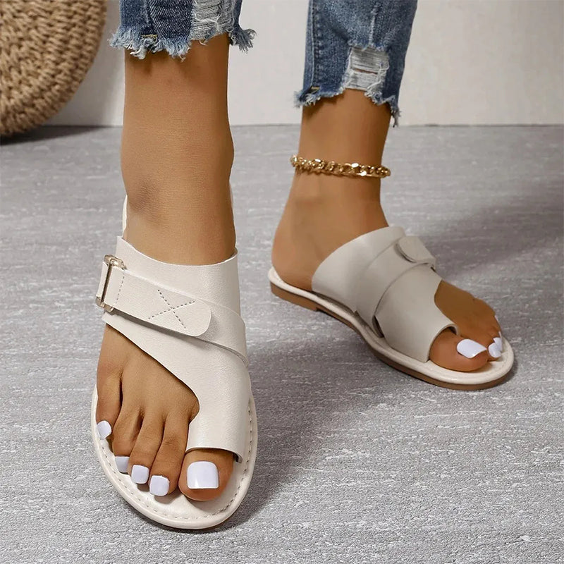 Comfortabele Sandalen met Metallic Details