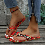 Luxe Sandalen met Barokstijl Print