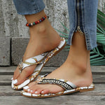 Luxe Sandalen met Barokstijl Print