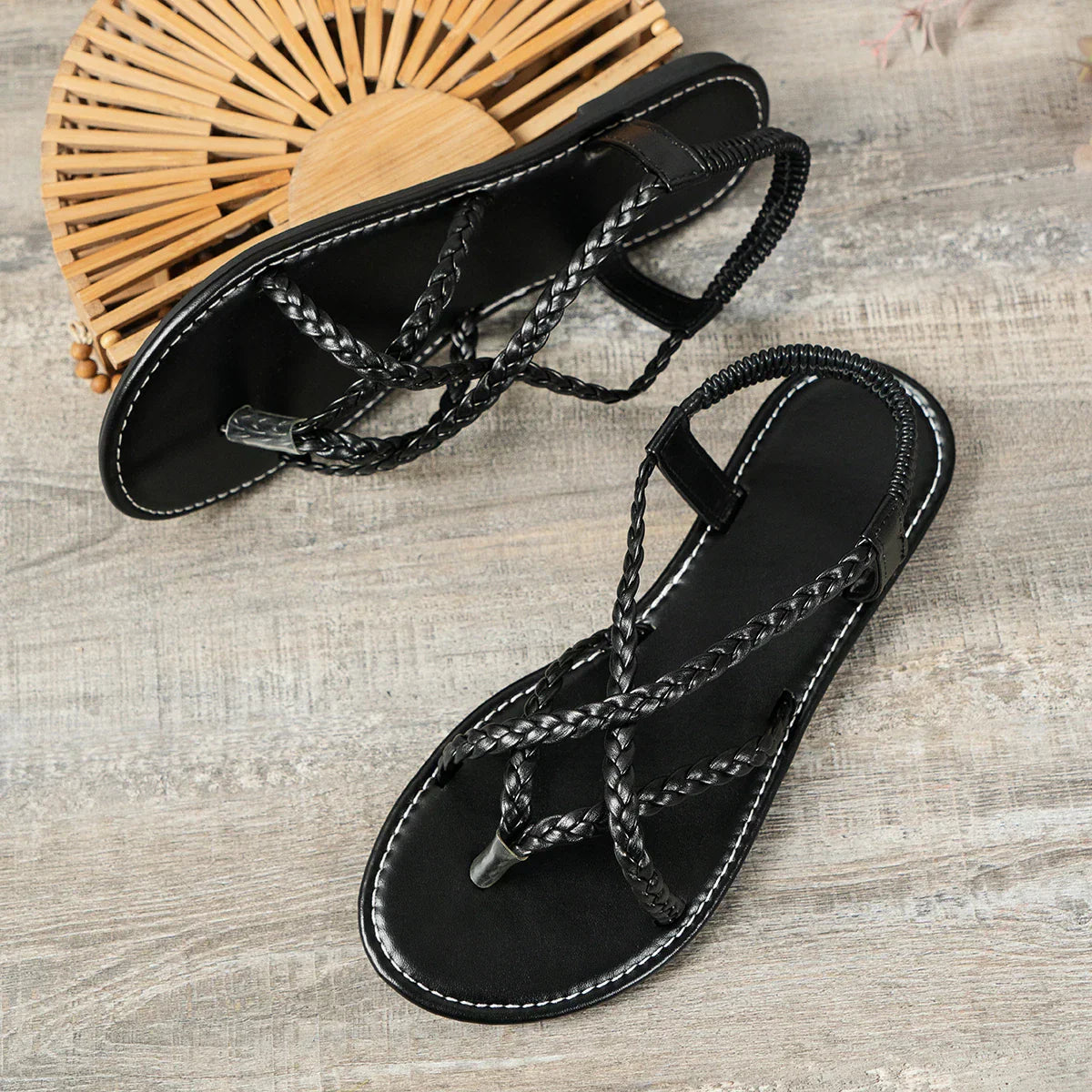 Luxe Sandalen met Gevlochten Banden
