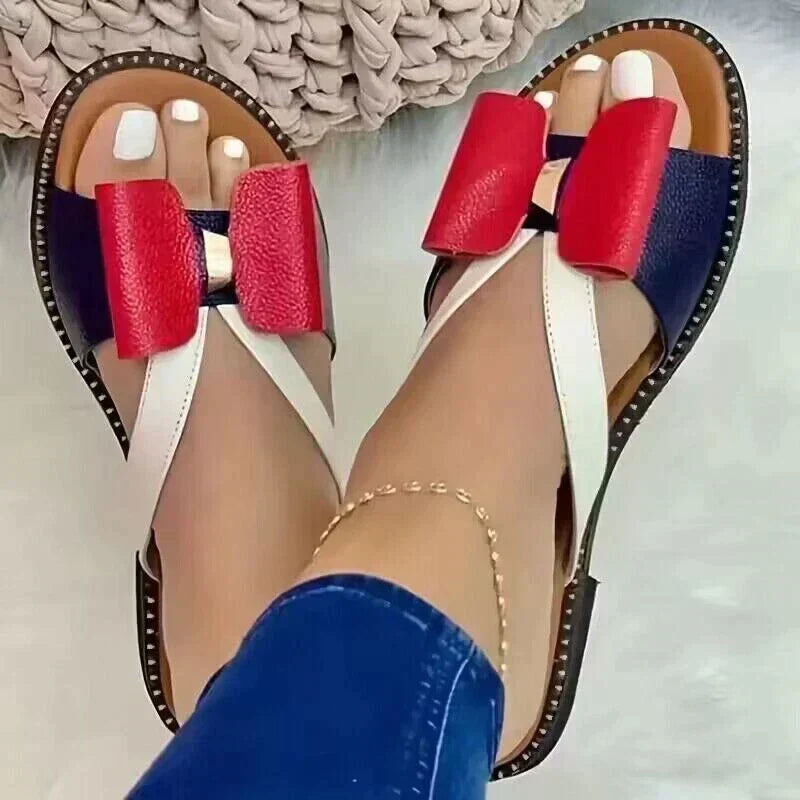 Open-toe Sandalen met Strikaccent