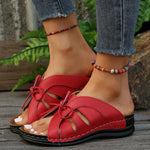Open-toe Sandalen met Verstelbare Veters