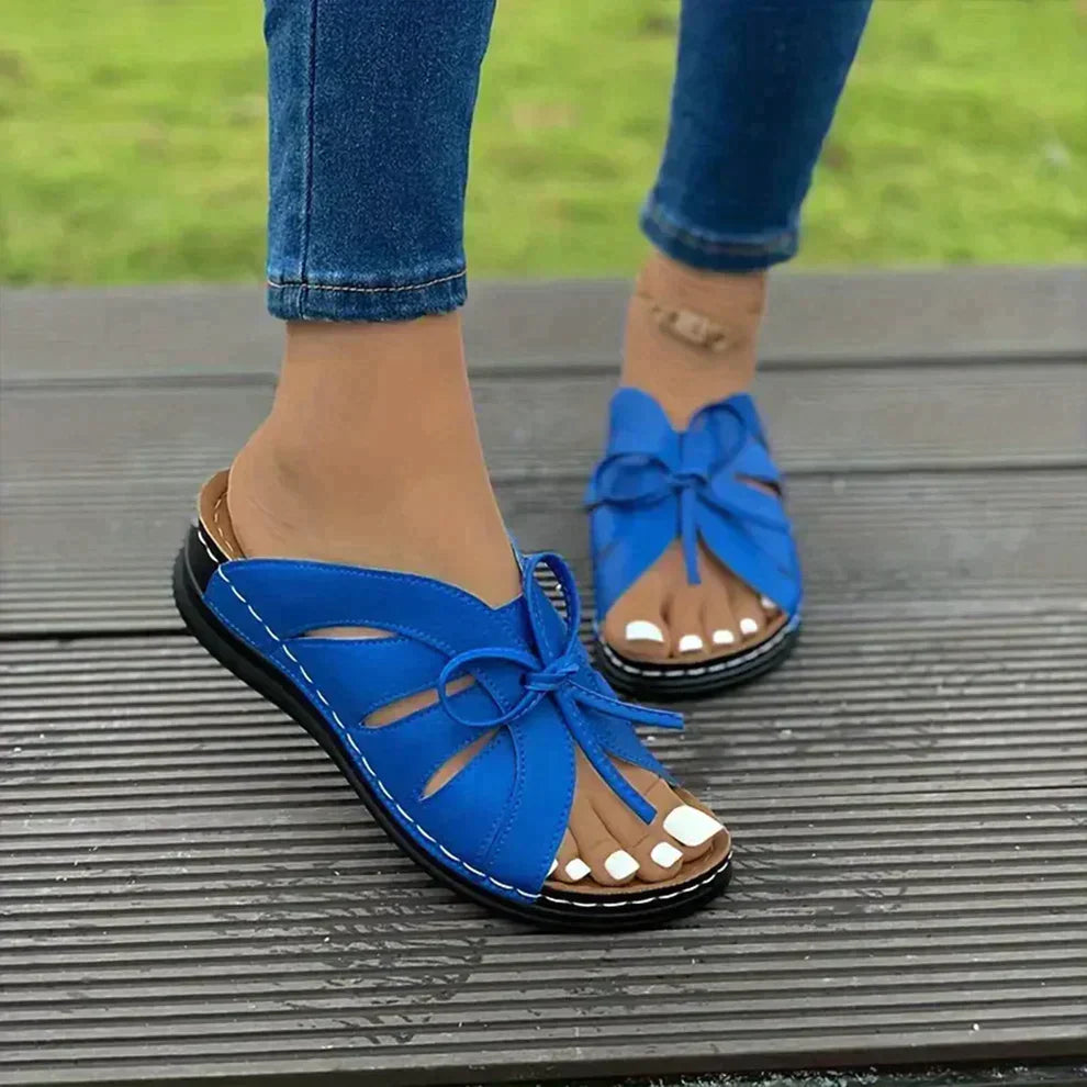 Open-toe Sandalen met Verstelbare Veters