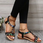 Platte Sandalen met Gevlochten Design