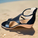 Sandalen met Elegante Bandjes en Sleehak