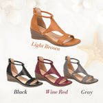 Sandalen met Elegante Bandjes en Sleehak
