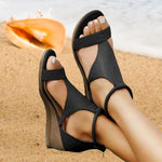 Sandalen met Elegante Bandjes en Sleehak