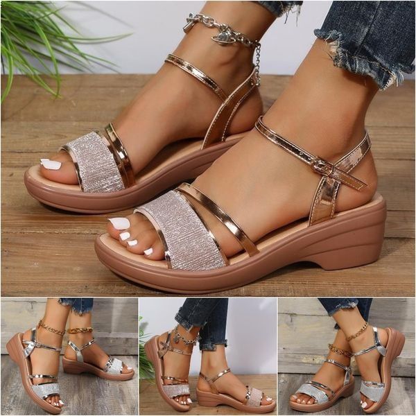 Sandalen met Gespsluiting en Comfortzool