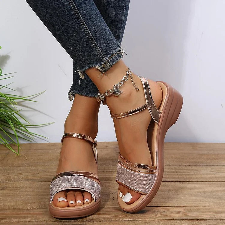 Sandalen met Gespsluiting en Comfortzool